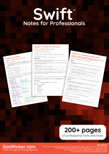Swift Notes for Professionals book